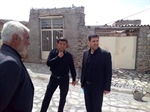 حضور بخشدار زنجانرود در روستای اند آباد سفلی