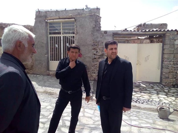 حضور بخشدار زنجانرود در روستای اند آباد سفلی