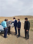 بررسی مشکلات فی ما بین روستاهای بزوشا - قره کول توسط بخشدار زنجانرود