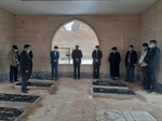 مراسم غبار روبی مزار شهدای روستای قره بوطه با حضور ولی بیگلوئی بخشدار زنجانرود