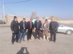 حضور ولی بیگلوئی بخشدار زنجانرود در روستای نوروز آباد و بررسی راه های انتقال گاز به روستا