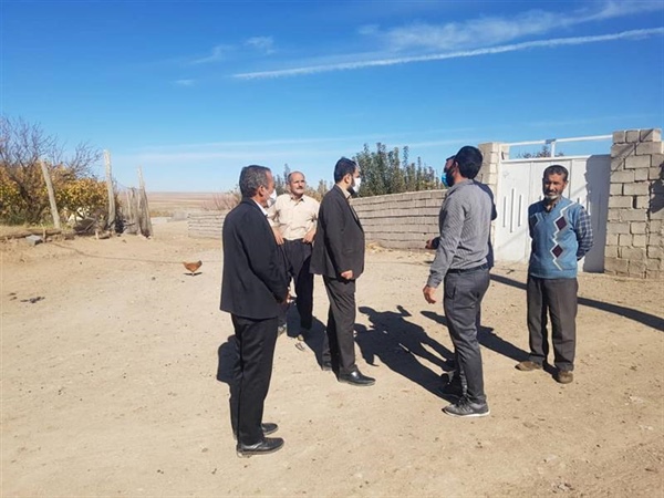 حضور ولی بیگلوئی بخشدار زنجانرود در روستای قاهران