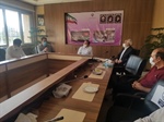 جلسه بررسی وضعیت آب شرب روستای رجعین به ریاست مهندس عسگری فرماندار محترم شهرستان زنجان