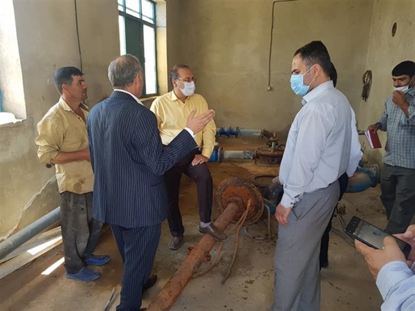 بازدید فرماندار محترم شهرستان زنجان از چاه آب روستای قیطول