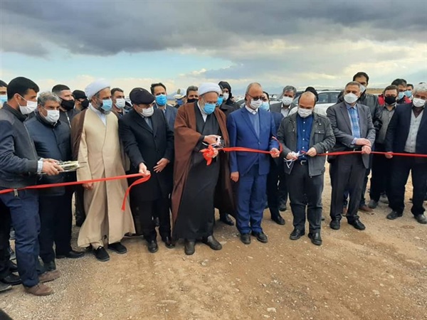 مراسم افتتاح محل دفن پسماند روی در اراضی روستای سردهات  با حضور مسئولین استانی