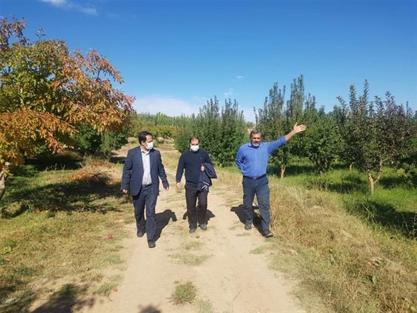 بازدید ولی بیگلوئی بخشدار زنجانرود از مسیر گاز روستای رضا آباد