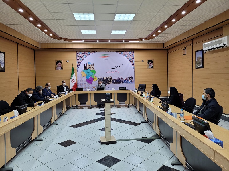 جلسه پیگیری اجرایی شدن پروژه پلاک کوبی کد پستی در شهر زنجان