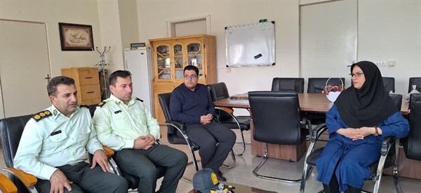 دیدار معاون اجتماعی فرماندهی انتظامی استان با دکتر ندرلو مدیرکل اجتماعی و فرهنگی استانداری