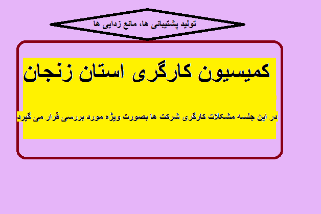 تشکیل جلسه کمیسیون کارگری استان
