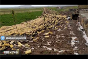 گردباد و تگرگ به روستای مشکین زنجان خسارت زد