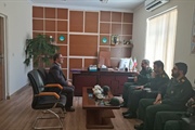سردار جهانبخش کرمی فرمانده سپاه انصارالمهدی( عج) با حضور در اداره...