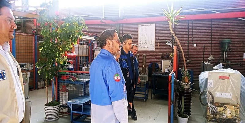 دیدار دکتر بابایی مدیر کل مدیریت بحران استان زنجان از شرکت پارس سوییچ زنجان بزگترین تولید کننده کلیدهای برق فشار قوی کشور