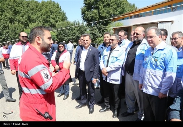 رزمایش آتشنشانی تیم‌های واکنش سریع طرح سلام استان زنجان