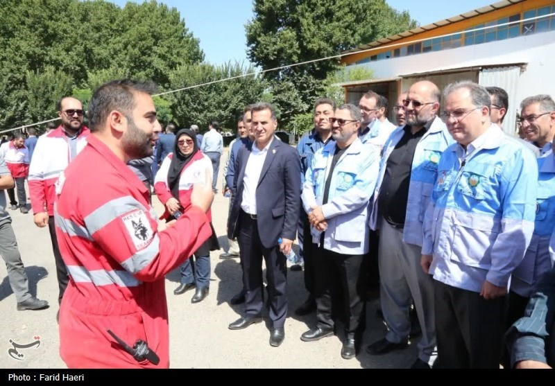 رزمایش آتشنشانی تیم‌های واکنش سریع طرح سلام استان زنجان