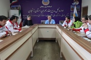 دیدار دکتر هاشمی مدیرعامل جمعیت هلال احمر استان و معاونین جمعیت با...