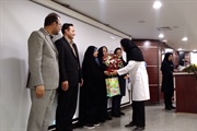 حضور خانم دکتر کریمخانلویی در مراسم تجلیل از ماماهای بیمارستان...
