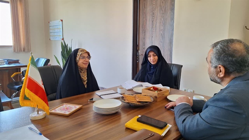 حضور و دیدار رییس دفتر نمایندگی وزارت امور خارجه در استان زنجان با مدیرکل دفتر زنان و خانواده استانداری