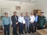 نشست دکتر بابایی مدیر کل پدافند غیرعامل استانداری با مهندس رونقی نماینده محترم وزیر و مدیر ارشد وزارت دفاع و پشتیبانی نیروهای مسلح و مدیر کل تامین اجتماعی نیروهای مسلح استان مورخ 31 اردیبهشت ماه 1404