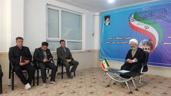 دیدار و گفتگو مهندس براتی فرماندار شهرستان سلطانیه و حجت‌الاسلام دکتر شجاعی نماینده محترم شهرستان