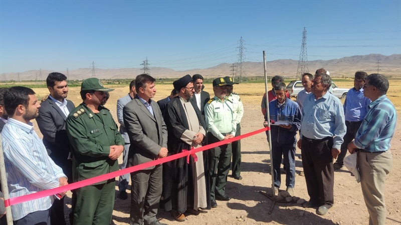 آیین افتتاح پروژه های آبیاری تحت فشار در اراضی شهرستان سلطانیه در راستای گرامیداشت هفته دولت