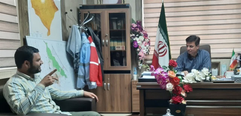 دیدار مهندس براتی فرماندار سلطانیه با مدیر جهاد کشاورزی شهرستان