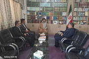 حضور مهندس براتی فرماندار سلطانیه دردفترامام جمعه شهرستان