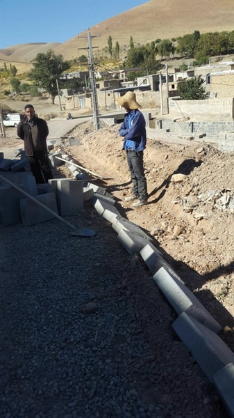 🔺جدول گذاری معابر روستای قزل تپه علیقلی از محل اعتبارات دهیاری  👈پیام توسعه آبادی @P_T_Abadi