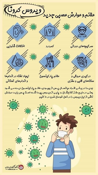 🔸علائم و عوارض عصبی جدید ویروس کرونا   👈پیام توسعه آبادی @P_T_Abadi