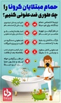 🔺حمام مبتلایان کرونا را چه‎طوری ضدعفونی کنیم؟  👈پیام توسعه آبادی @P_T_Abadi