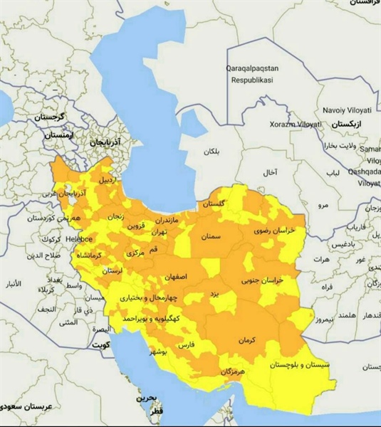 🔴قرنطینه جواب داد؛ ایران بدون شهر قرمز  🔺بر اساس آخرین به روزرسانی اپلیکیشن ماسک هیچ شهری در ایران در وضعیت قرمز نیست  👈پیام توسعه آبادی @P_T_Abadi