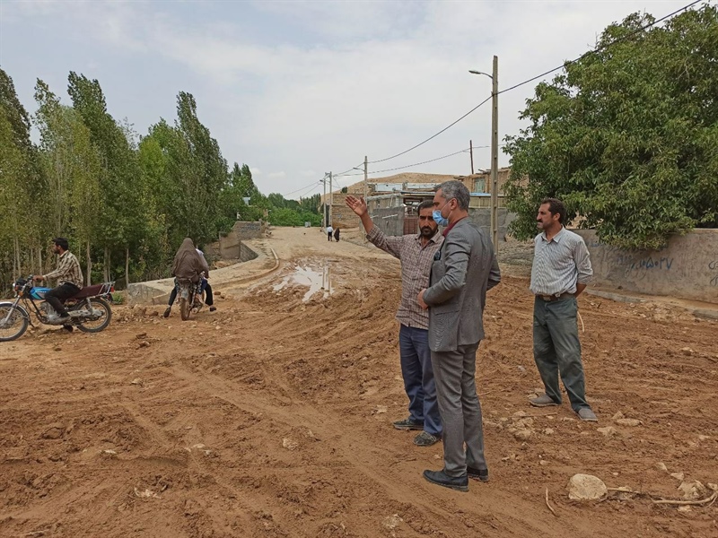 🔺بازدید حقیقی بخشدار مرکزی زنجان از روستای دهشیرعلیا و بررسی خسارات ناشی از سیل روز گذشته