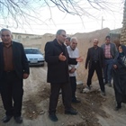 بازدید میدانی بخشدار مرکزی زنجان به اتفاق کارشناس عمرانی بخشداری از معابر روستای چیر  و نظارت بر اجرای پروژه های عمرانی