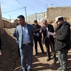 بازدید میدانی بخشدار مرکزی زنجان به اتفاق کارشناس عمرانی بخشداری و رئیس بنیاد مسکن شهرستان زنجان