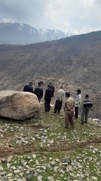 بازدید میدانی بخشدار مرکزی زنجان به اتفاق   کارشناسان مدیرت بحران از ارتفاعات روستای کلکش
