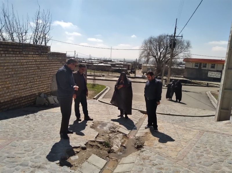 بازدید میدانی بخشدار مرکزی زنجان از روستاهای کاوند ،گل بداغی و دهشیر علیا