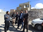 بازدید میدانی دکتر حسنلو فرد بخشدار مرکزی زنجان از روستای پایین کوه و نظارت بر تعریض ورودی روستا