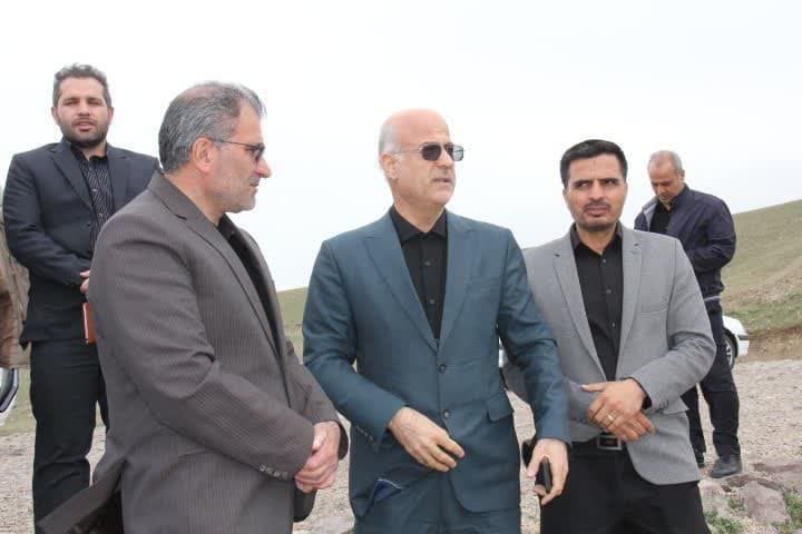 بازدید میدانی فرماندار شهرستان زنجان به اتفاق بخشدار مرکزی زنجان و جمعی از مدیران شهرستان زنجان از  سد حسن ابدال