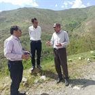 بازدید میدانی بخشدار مرکزی زنجان به اتفاق رئیس محترم راهداری شهرستان زنجان از راه روستایی لار