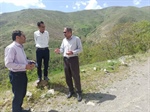 بازدید میدانی بخشدار مرکزی زنجان به اتفاق رئیس محترم راهداری شهرستان زنجان از راه روستایی لار