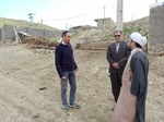 بازدید میدانی حجت الاسلام والمسلمین باقری نماینده مردم زنجان و طارم در مجلس شورای اسلامی به اتفاق بخشدار مرکزی زنجان از روستای گلستانه