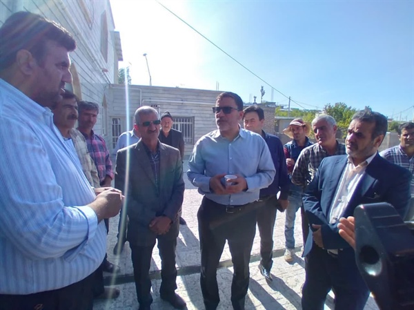 روستای بولاماجی - حضور دکتر طاهری نماینده محترم مردم شریف زنجان و طارم در مجلس شورای اسلامی ، مدیرکل امور روستایی و شوراهای استانداری زنجان، بخشدار مرکزی زنجان