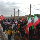 برگزاری مراسم راهپیمایی در روستاهای بوغداکندی و آقکند