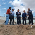 بازدید میدانی مهندس رستمی بخشدار مرکزی زنجان به اتفاق کارشناس عمرانی دهیاری ها ،دهیار و اعضای شورای اسلامی از روستای گل تپه