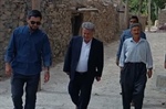 بازدید میدانی مهندس رستمی بخشدار مرکزی زنجان از روستای چلگان
