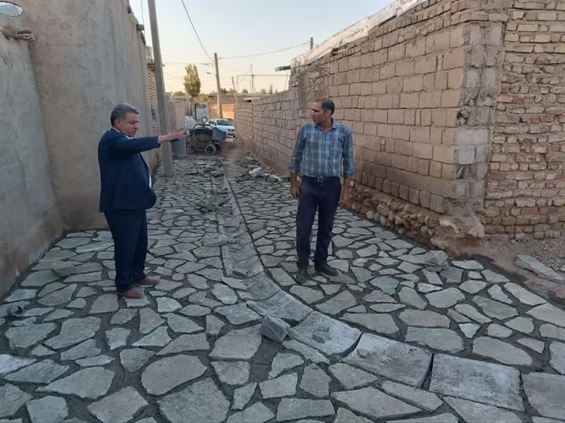 ♦️ بازدید میدانی مهندس رستمی بخشدار مرکزی زنجان از روستای یامچی
