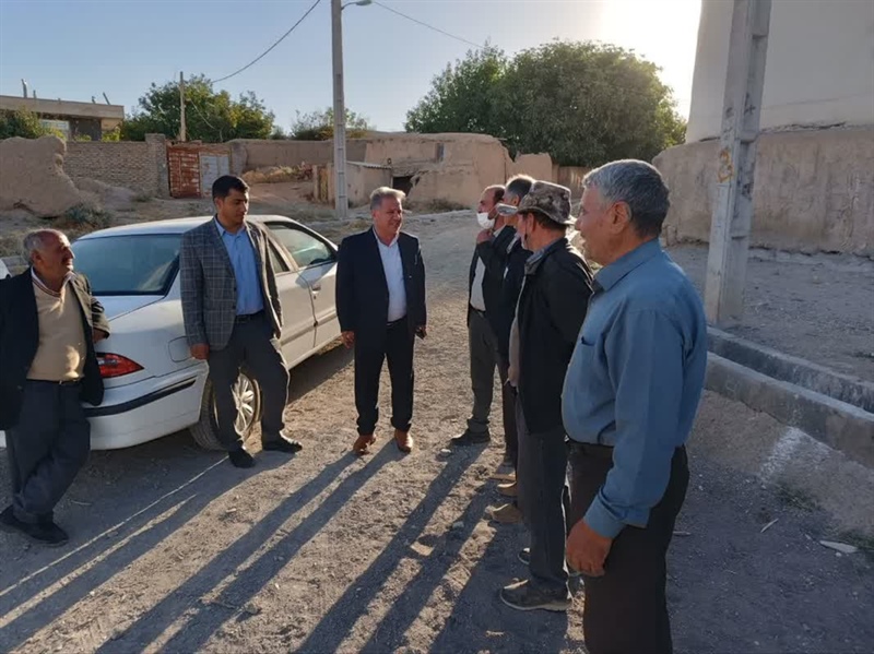 بازدید میدانی فرماندار شهرستان زنجان به اتفاق بخشدار مرکزی زنجان از روستای " تازه کند ضیا آباد"