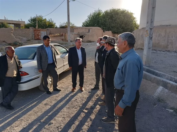 بازدید میدانی فرماندار شهرستان زنجان به اتفاق بخشدار مرکزی زنجان از روستای " تازه کند ضیا آباد"