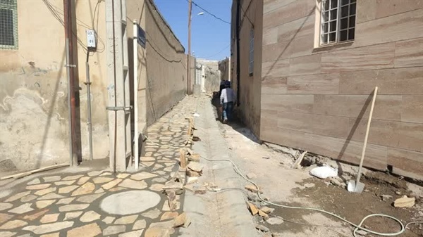 پروژه سنگ فرش معابر روستای دیزج آباد