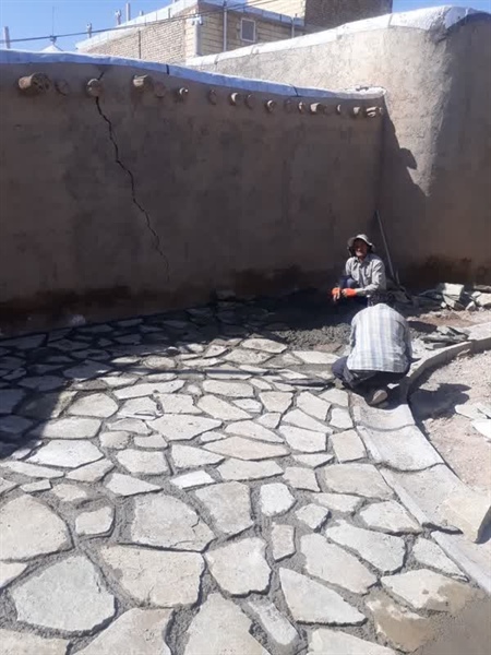 پروژه جدول گذاری و  سنگفرش معابر روستای یامچی