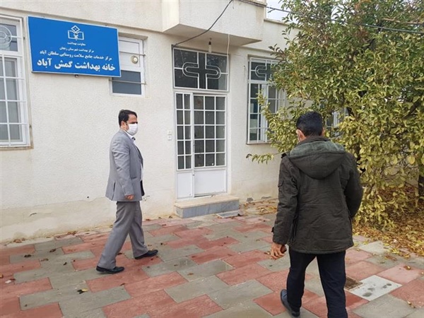 حضور بخشدار زنجانرود در خانه بهداشت روستای گمش آباد